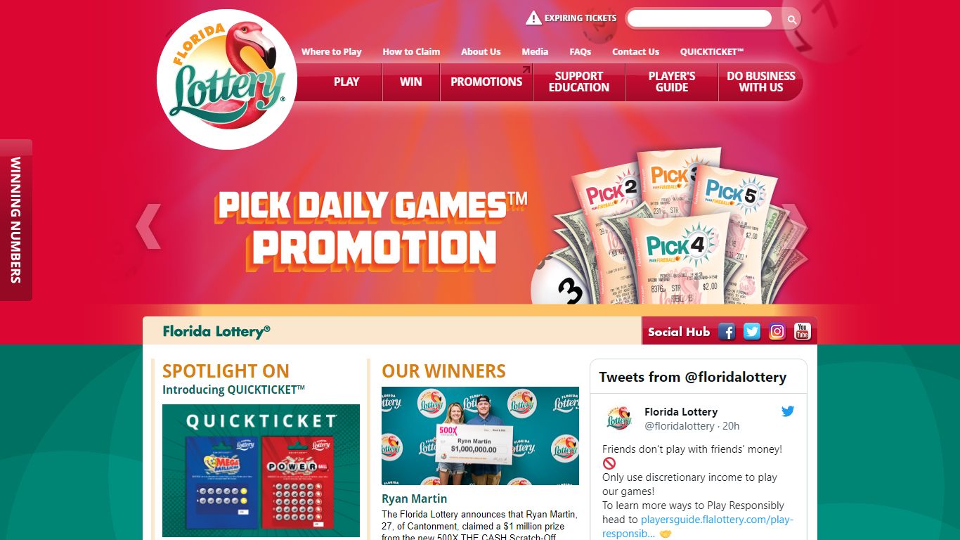 FLORIDA LOTTERY Winning Numbers History 11-AUG-2022 Page 1 of 112